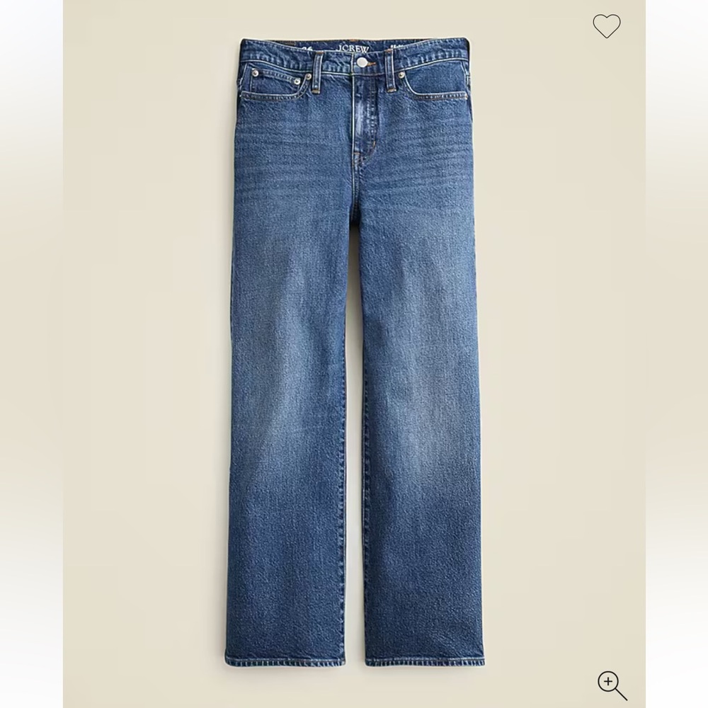 J. Crew Women's Slim Wide Leg Jeans size 25